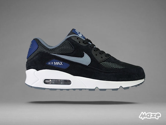 air max preto com azul