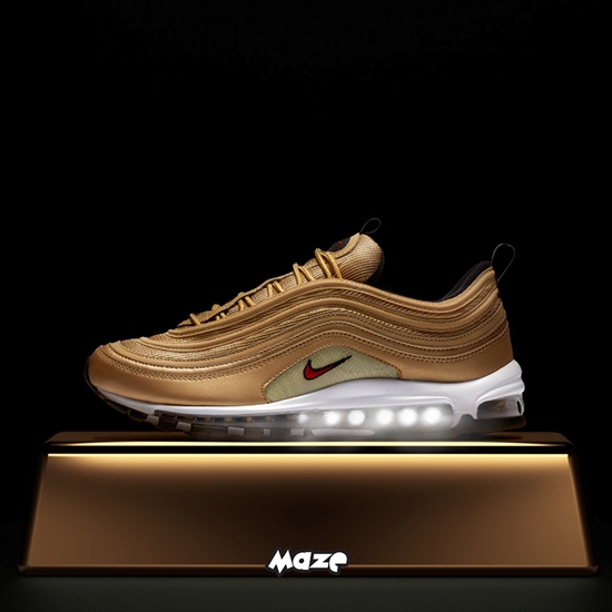 air max 97 dourado feminino